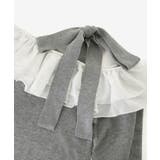 フリルワンショル肩リボンニット | MAJESTIC LEGON  | 詳細画像37 