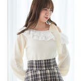 フリルワンショル肩リボンニット | MAJESTIC LEGON  | 詳細画像5 