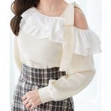 フリルワンショル肩リボンニット | MAJESTIC LEGON  | 詳細画像8 