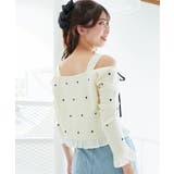 2wayリボンドット肩あきニット | MAJESTIC LEGON  | 詳細画像9 