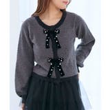 キラキラベロアリボンカーディガン | MAJESTIC LEGON  | 詳細画像18 