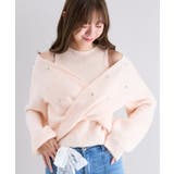 オープンショルダーカシュクールニット | MAJESTIC LEGON | 詳細画像12