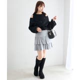 オープンショルダーカシュクールニット | MAJESTIC LEGON | 詳細画像16