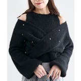 オープンショルダーカシュクールニット | MAJESTIC LEGON | 詳細画像19