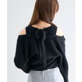 オープンショルダーカシュクールニット | MAJESTIC LEGON | 詳細画像21