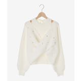 オープンショルダーカシュクールニット | MAJESTIC LEGON | 詳細画像22