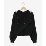 オープンショルダーカシュクールニット | MAJESTIC LEGON | 詳細画像24