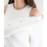 オープンショルダーカシュクールニット | MAJESTIC LEGON | 詳細画像8