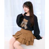 ネイビー | リボン付きくまちゃんニット | MAJESTIC LEGON