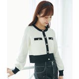 バイカラーケーブルニットカーデ | MAJESTIC LEGON  | 詳細画像23 