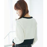 バイカラーケーブルニットカーデ | MAJESTIC LEGON  | 詳細画像24 