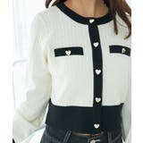 バイカラーケーブルニットカーデ | MAJESTIC LEGON  | 詳細画像25 