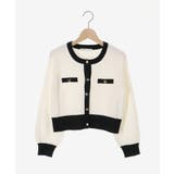 バイカラーケーブルニットカーデ | MAJESTIC LEGON  | 詳細画像32 