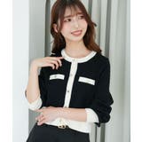 バイカラーケーブルニットカーデ | MAJESTIC LEGON  | 詳細画像9 