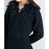 ブラック | キラキラフード付きニットパーカー | MAJESTIC LEGON