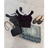 バイカラープチフリルブラウス | MAJESTIC LEGON  | 詳細画像24 