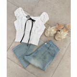 バイカラープチフリルブラウス | MAJESTIC LEGON  | 詳細画像25 