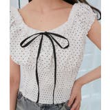 バイカラープチフリルブラウス | MAJESTIC LEGON  | 詳細画像9 