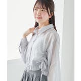 インナー付きドロストシアーブラウス | MAJESTIC LEGON  | 詳細画像13 