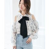 バイカラーボウタイフリルブラウス | MAJESTIC LEGON  | 詳細画像13 