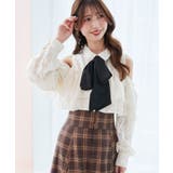 バイカラーボウタイフリルブラウス | MAJESTIC LEGON  | 詳細画像21 