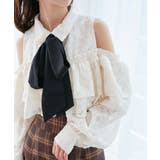 バイカラーボウタイフリルブラウス | MAJESTIC LEGON  | 詳細画像24 