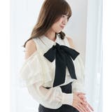 バイカラーボウタイフリルブラウス | MAJESTIC LEGON  | 詳細画像6 