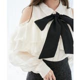 バイカラーボウタイフリルブラウス | MAJESTIC LEGON  | 詳細画像8 