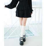 ブラック | ラインストーンティアードスカパン | MAJESTIC LEGON 