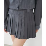 D/グレー柄 | ∞スイッチングパターンプリーツスカパン | MAJESTIC LEGON 