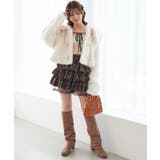 ウエストリブ裾レースフリルミニスカート | MAJESTIC LEGON  | 詳細画像34 