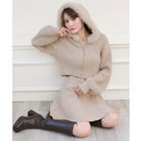 ベージュ | キラキラボタンプリーツニットスカート | MAJESTIC LEGON