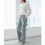 スリットビジューフレアデニムパンツ | MAJESTIC LEGON  | 詳細画像11 