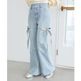 スリットビジューフレアデニムパンツ | MAJESTIC LEGON  | 詳細画像7 