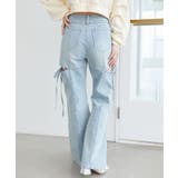 スリットビジューフレアデニムパンツ | MAJESTIC LEGON  | 詳細画像8 