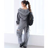 スリット入りキラキラスウェットパンツ | MAJESTIC LEGON  | 詳細画像11 