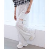 オートミール | スリット入りキラキラスウェットパンツ | MAJESTIC LEGON 