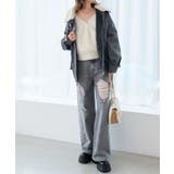 キラキラレースダメージデニム | MAJESTIC LEGON  | 詳細画像10 