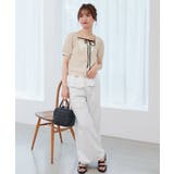 オートミール | フリルレイヤードスウェットパンツ | MAJESTIC LEGON 