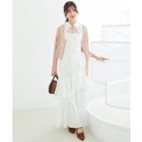 デコルテオープンノースリロングワンピ | MAJESTIC LEGON  | 詳細画像3 