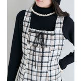 フロントリボンチェックミニジャンスカ | MAJESTIC LEGON  | 詳細画像8 