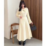 アイボリー | リボンボレロドッキングニットワンピ | MAJESTIC LEGON