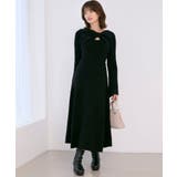 ブラック | リボンボレロドッキングニットワンピ | MAJESTIC LEGON