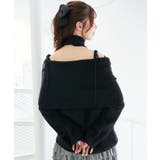 チョーカー付きオフショルミニワンピ | MAJESTIC LEGON  | 詳細画像22 