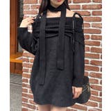 チョーカー付きオフショルミニワンピ | MAJESTIC LEGON  | 詳細画像26 