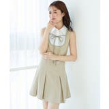 ベージュ | ドッキングノースリーブミニワンピース | MAJESTIC LEGON