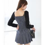 ドッキングプリーツミニワンピ | MAJESTIC LEGON  | 詳細画像22 