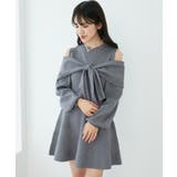 ビジューリボンニットミニワンピース | MAJESTIC LEGON  | 詳細画像40 