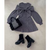 ビジューリボンニットミニワンピース | MAJESTIC LEGON  | 詳細画像44 