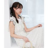 ブルー柄 | 肩リボンキャミワンピース | MAJESTIC LEGON 